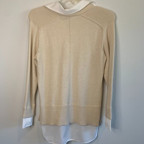 Truth by Republic sweater with combo Color Ivory Size M - Picture 7 of 12